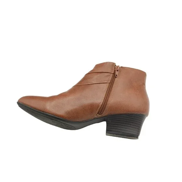 Sole Sensibility Boots Cognac 2" Heel size 10 Med - Picture 4 of 5